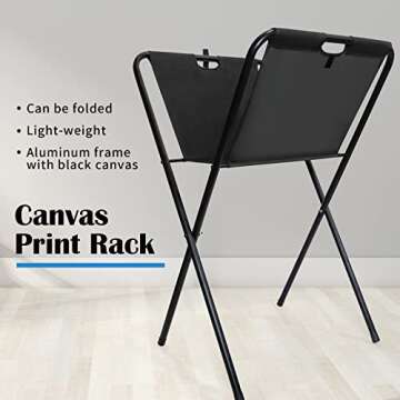 Falling in Art Canvas Print Rack, Display Rack for Posters, Holds Artwork, Prints, Panels, Canvas Ar...