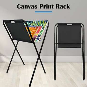 Display Your Art with Falling in Art Print Rack