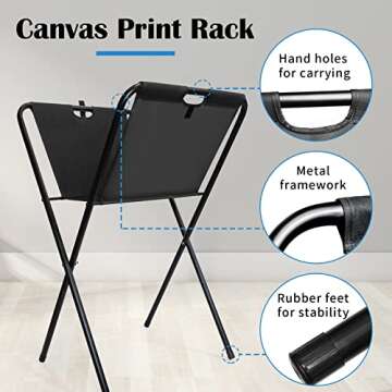 Display Your Art with Falling in Art Print Rack