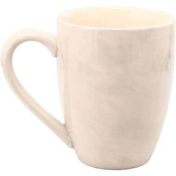 Pavilion Gift Company Best Mom Ever Tan and Purple Large 20 oz Ceramic Coffee Mug Tea Cup, Beige