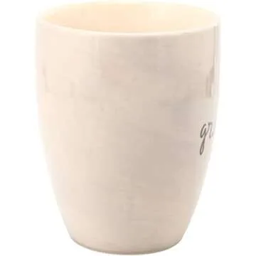 Pavilion Gift Company Best Mom Ever Tan and Purple Large 20 oz Ceramic Coffee Mug Tea Cup, Beige