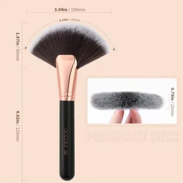 Docolor Large Fan Brush - Perfect Finishing for Makeup
