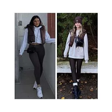 Stylish UANEO Cropped Puffer Vest for Women