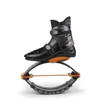 Kangoo Jumps XR3 Model - Black & Orange Rebound Workout Boots for All Ages