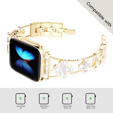 Elegant Adjustable Apple Watch Band - Luxury Design for Women