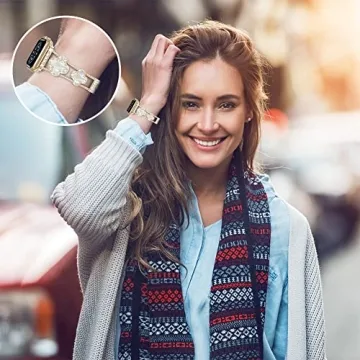 Elegant Adjustable Apple Watch Band - Luxury Design for Women