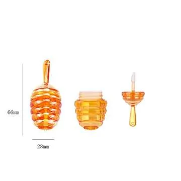 25 Pieces Honey Comb Shaped 6ml Lip Gloss Tube Set - Refillable Containers
