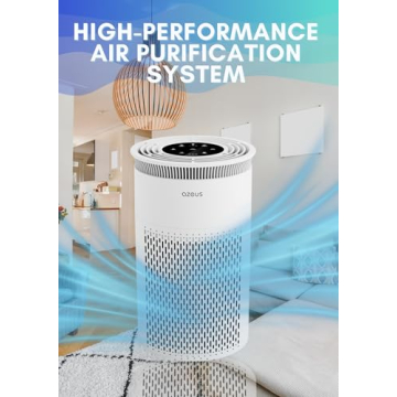 Azeus Air Purifier with H13 True HEPA Filter for Large Rooms