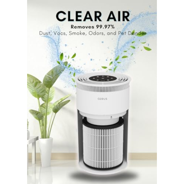 Azeus Air Purifier with H13 True HEPA Filter for Large Rooms