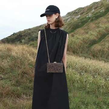 CARIEDO Women's Sparkling Clutch Purse - Elegant Glitter Evening Handbag for Parties