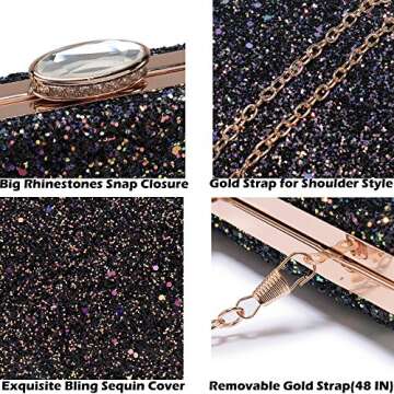 Elegant Sparkling Clutch Purse for Events and Parties