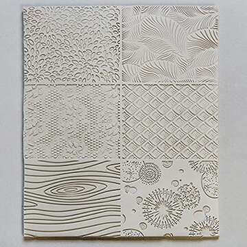 Sculpey Tools Nature Texture Sheet Set, reusable 2 piece set, Great for all types of DIY crafts, polymer clay, jewelry making and mixed media, great for all skill levels