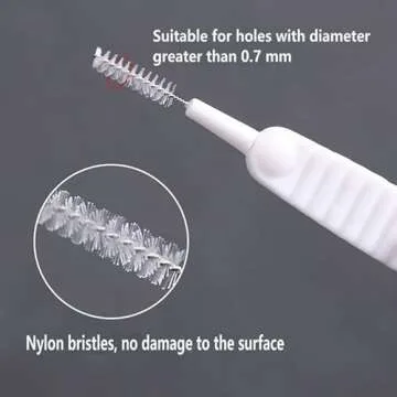 Shower Head Cleaning Brush 20pcs, Anti-Clogging Shower Nozzle Cleaning Brush Multifunctional Shower Head Cleaner Tool for Pore Hole Bathroom Home Supplies Nylon Small Cleaning Brush
