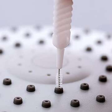 Shower Head Cleaning Brush 20pcs, Anti-Clogging Shower Nozzle Cleaning Brush Multifunctional Shower Head Cleaner Tool for Pore Hole Bathroom Home Supplies Nylon Small Cleaning Brush