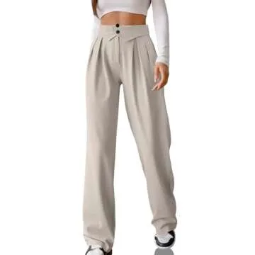 Cicy Bell Women's High Waisted Work Dress Pants