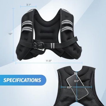 ZELUS Weighted Vest for Enhanced Workouts and Strength Training