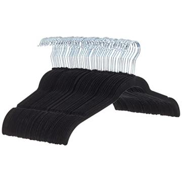 Amazon Basics Velvet Clothes Hangers for Space-Saving Storage
