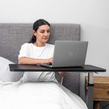 Carex Hospital Bed Table and Overbed Table for Convenient Use Anywhere