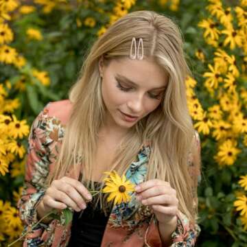 GKETN Snap Hair Clips for Women Water Drop Non Slip Hair Barrettes Heavy Coated Metal Hair Clips Accessory Mixed Color 20 PCS 1.89"