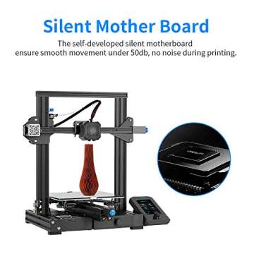 Official Creality Ender 3 V2 Upgraded 3D Printer with Silent Motherboard Branded Power Supply Carbor...