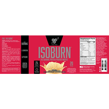BSN ISOBURN Lean Whey Protein Powder Fat Burner Vanilla