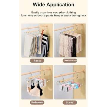 Space Saving Magic Pants Hangers for Neat Closets