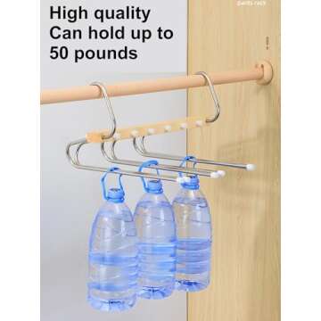 Space Saving Magic Pants Hangers for Neat Closets
