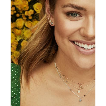 Kendra Scott Nola Stud Earrings Gold-Plated Iridescent Drusy