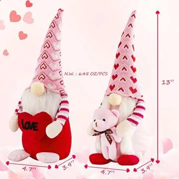 Adorable TSGEEG Valentine Day Gnomes for Love Decor