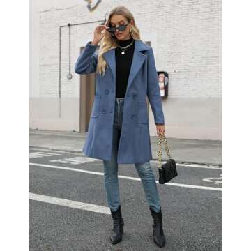 Elegant Bankeng Women Winter Wool Blend Coat for Stylish Wear