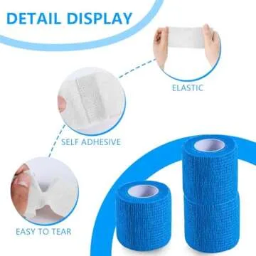 KISEER 15 Pack Self Adhesive Bandage Rolls for All