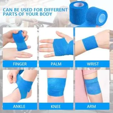KISEER 15 Pack Self Adhesive Bandage Rolls for All