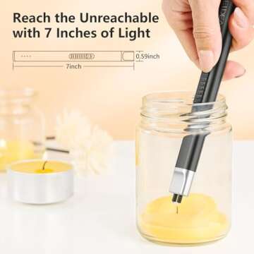 REIDEA Electric Lighter R1 Flat Candle Lighter, Windproof Flameless USB Rechargeable Arc Lighter with Safe Button and Power Indicator for Candle, BBQ and Fireworks, Rose Gold