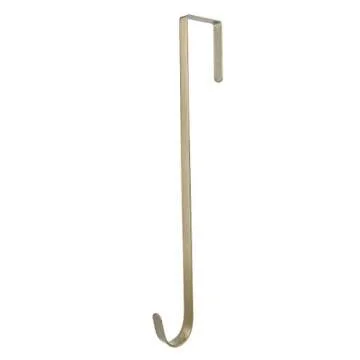 Norgail 15 Inches Heavy Duty Wreath Hanger for Front Door Door Large Wreath Hanger Christmas Wreaths Decorative Hook Premium Sturdy Metal Bronze Pack of 2