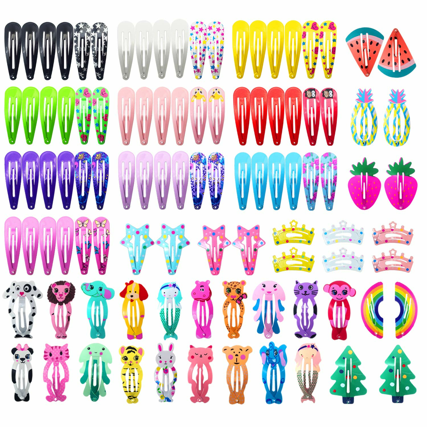 No Slip Candy Color Hair Clips for Girls & Teens