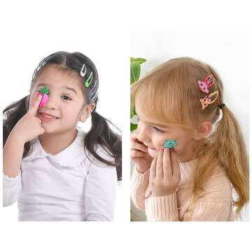 No Slip Candy Color Hair Clips for Girls & Teens