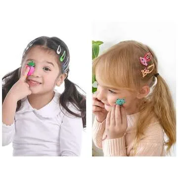 No Slip Candy Color Hair Clips for Girls & Teens