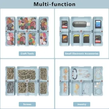 FYY Daily Pill Organizer with 7 Compartments for Travel