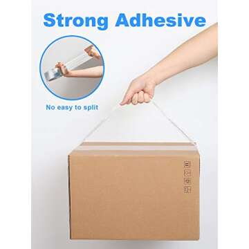 JARLINK Clearer Packing Tape 24 Rolls, Heavy Duty Packaging Tape for Shipping Packaging Moving Sealing, 2.8mil Thicker, 1.88 inches Wide, 60 Yards Per Roll, 1440 Total Yards