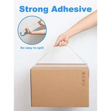 JARLINK Clearer Packing Tape 24 Rolls, Heavy Duty Packaging Tape for Shipping Packaging Moving Sealing, 2.8mil Thicker, 1.88 inches Wide, 60 Yards Per Roll, 1440 Total Yards