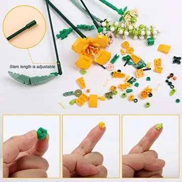 IQBOX Flowers Building Kit - Unique Flower Gift Set
