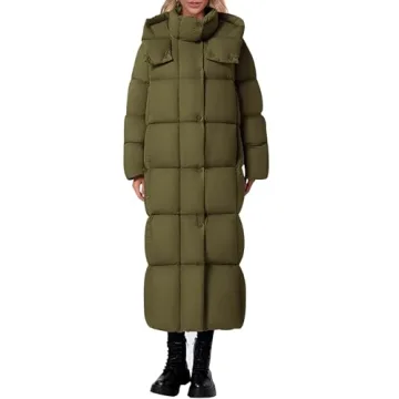 Trendy Women's Long Puffer Coat for Cold Weather Wear