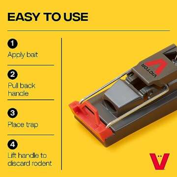 Victor M140B Quick-Kill Easy Set Mouse Trap - Safe & Effective