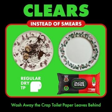 DUDE Wipes - Dingle Bells Extra Large Wet Wipes - 3 Pack