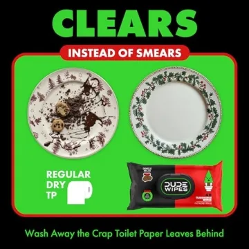 DUDE Wipes - Dingle Bells Extra Large Wet Wipes - 3 Pack