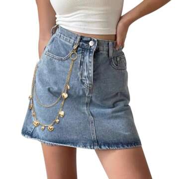 Stylish Metal Heart Pants Chain for All Fashion Lovers