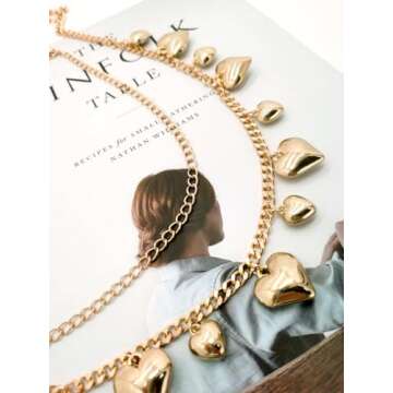 Stylish Metal Heart Pants Chain for All Fashion Lovers