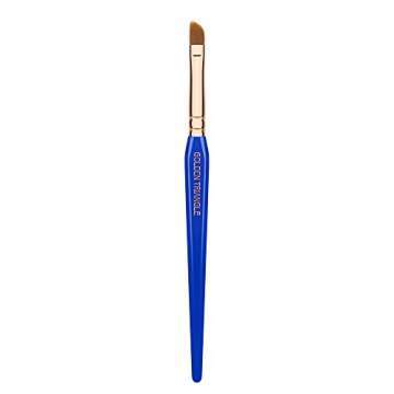 Bdellium Tools Professional Makeup Brush - Golden Triangle 548 Dagger Lip - With All Vegan and Soft Synthetic Fibers, For Precise Lip Definition (Blue, 1pc)