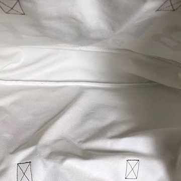 Durable Cotton Canvas Beach Please Tote Bag with Leather Handles