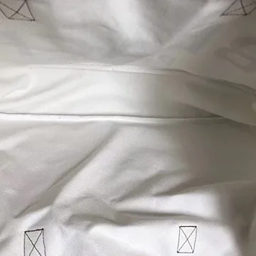 Durable Cotton Canvas Beach Please Tote Bag with Leather Handles